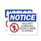 Signmission Security Alarm Will Sound If Door Is Opened OSHA Notice Sign, Vinyl Decal, 14in W x 10in L, 2PK OS-2PACK-NS-D-1014-L-16551 - alternate 1